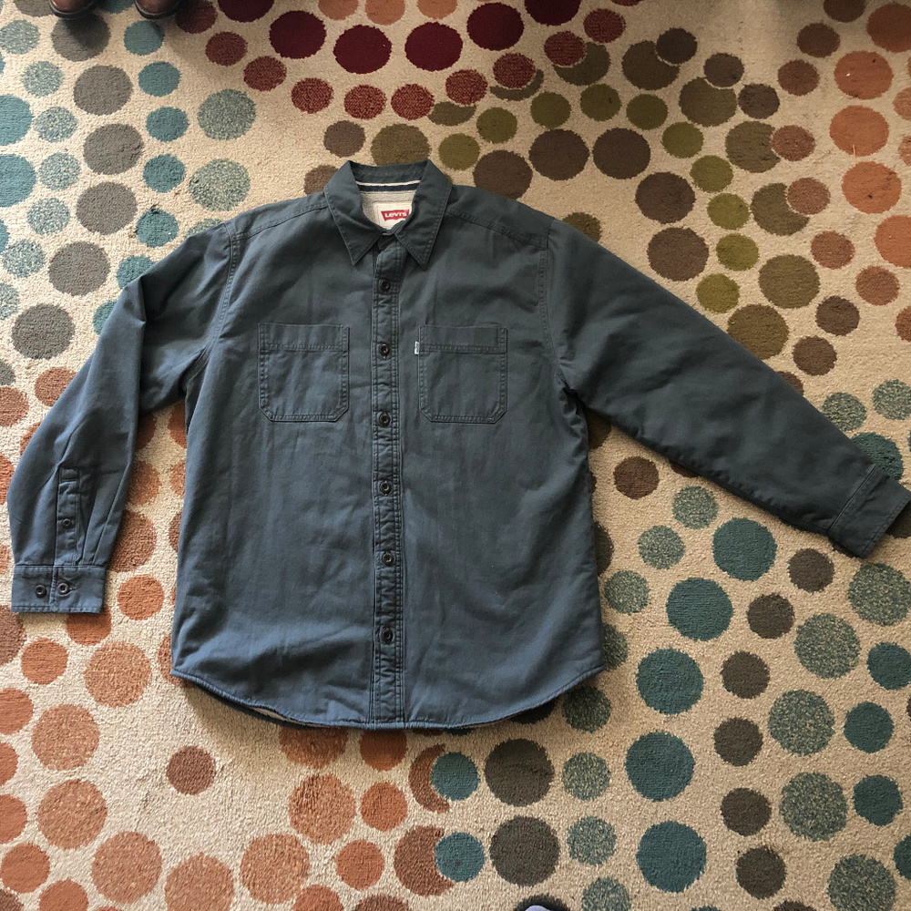 Levis Sherpa Lined Shirt Jacket - Mens Medium